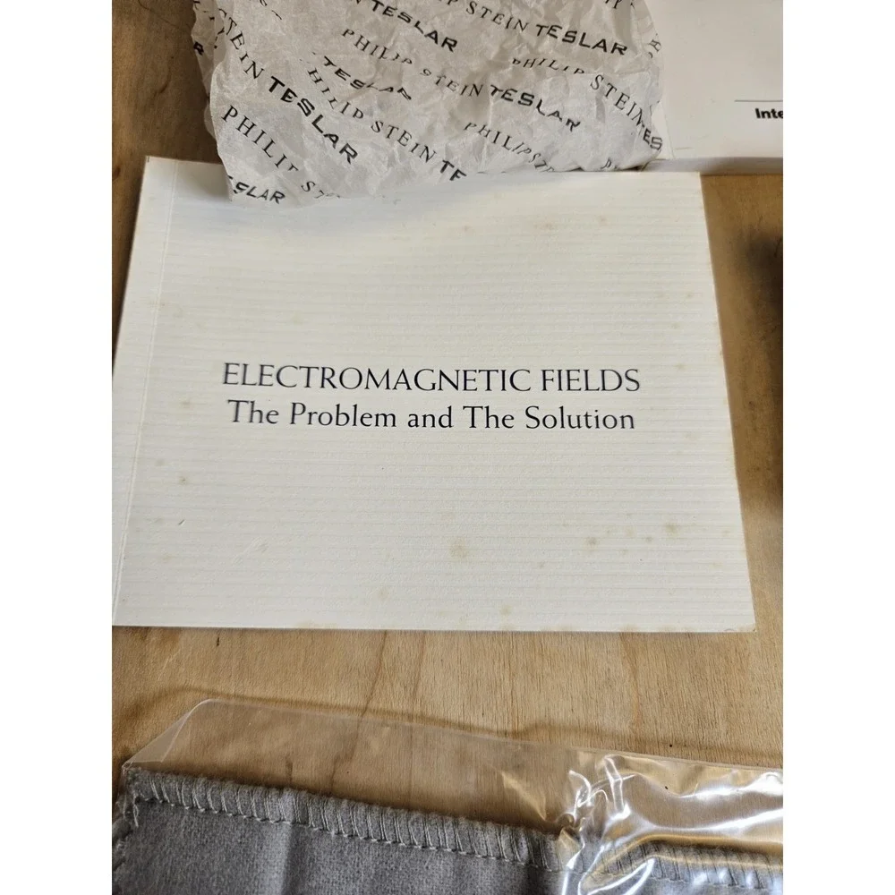 Philip Stein Teslar Watch Jewelry Presentation Box Case Manuals Pillow Empty
